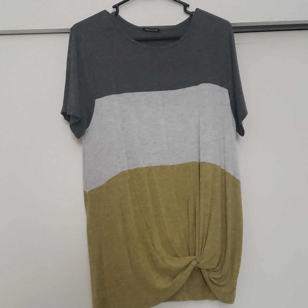 Pink Clover knot top